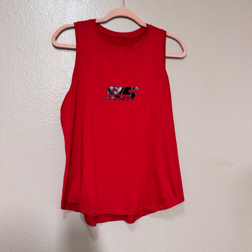 LIGHTENING MCQUEEN Red Sleeveless Women's Top